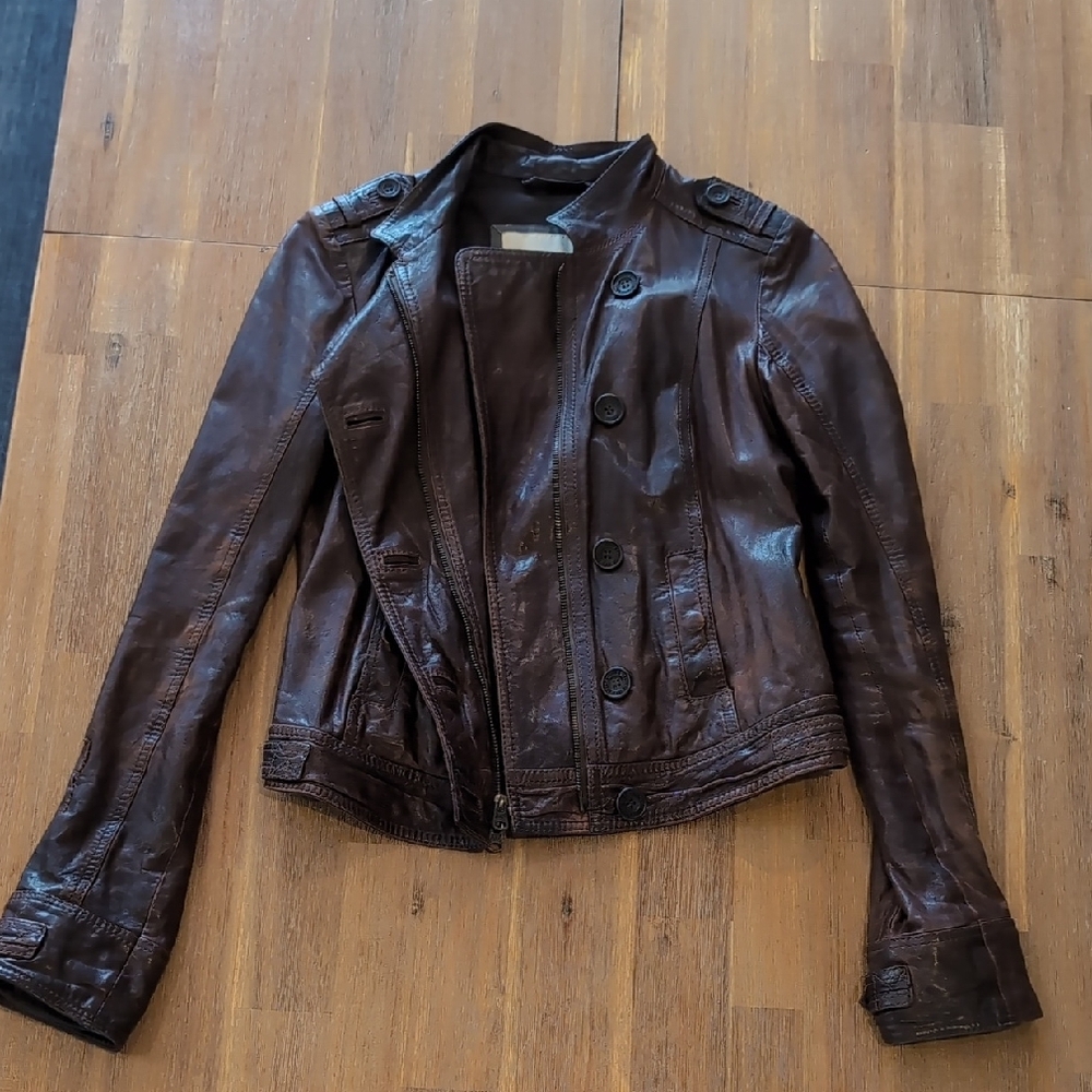Women's Brown Leather Jacket